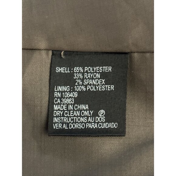 Tahari Arthur S. Levine Womens Brown Plaid Blazer Size 12 Button Front Notch Lap - Picture 6 of 11